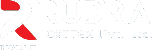 Rudra Cottex white logo